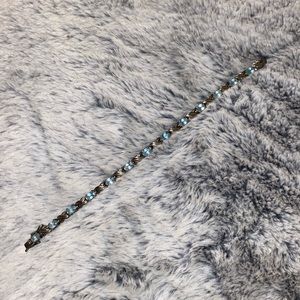 Aquamarine .925 Vintage Bracelet